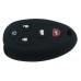 FUNDA DE SILICON PARA CONTROL CHEVROLET 5 botones Color Negro