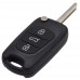CARCASA HYUNDAI  i30 - ix35  con llave Abatible de 3 botones para control de alarma 