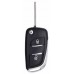 CARCASA PEUGEOT 307-407 llave abatible de regata 2 botones para control de alarma sin ranura