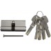 CILINDRO PARA CERRADURA 70 mm. Con llave multipunto niquel satin