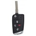 CARCASA VW MQB GOLF GL -GTI  con llave abatible de 4 botones para control de alarma