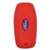 FUNDA DE SILICON PARA CONTROL FORD de presencia 4 botones color Rojo