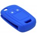 FUNDA DE SILICON PARA CONTROL CHEVROLET sonic 2 botones color azul
