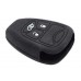 FUNDA DE SILICON PARA CONTROL CHRYSLER 3 botones color negro