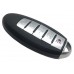 LLAVE CONTROL TIPO NISSAN DE PRESENCIA PARA GENERAR MINI KD 5 BOTONES CON INSERTO Y CON CHIP (serie ZB )