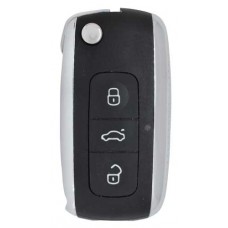 LLAVE CONTROL TIPO VW PARA GENERAR MINI KD 3 BOTONES SIN INSERTO Y SIN CHIP (serie B )