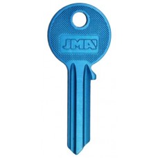LLAVE RESIDENCIAL DE ALUMINIO JMA YA-24D Azul Claro (5 pzas)
