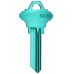 LLAVE RESIDENCIAL DE ALUMINIO JMA SLG-4 turquesa (5 pzas)