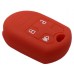 FUNDA SILICON PARA CONTROL FORD 3 BOTONES DE LLAVE CONTROL COLOR ROJO