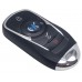 LLAVE CONTROL TIPO BUICK DE PRESENCIA PARA GENERAR MINI KD 4 BOTONES CON INSERTO Y CON CHIP (serie ZB )