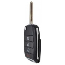 CARCASA KIA  con llave Abatible 4 botones para control de alarma 