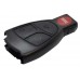 CARCASA MERCEDES BENZ C, CL, E Mod. 00-06 * 4 botones para control de alarma sin base y sin inserto