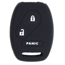 FUNDA DE SILICON PARA CONTROL HONDA 3 botones con logo color Negro