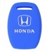 FUNDA DE SILICON PARA CONTROL HONDA 3 botones con logo color Azul