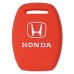 FUNDA DE SILICON PARA CONTROL HONDA 3 botones con logo color Rojo