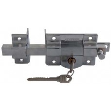 CERRADURA DE BARRA 2 pasos llave normal  Cromada IZQ