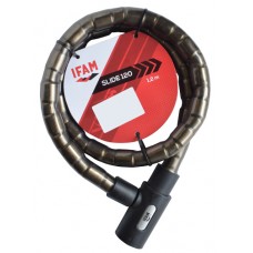 CABLE ANTIRROBO DE ROTULA  SLIDE 120 de 1.2 m. con llave de seguridad