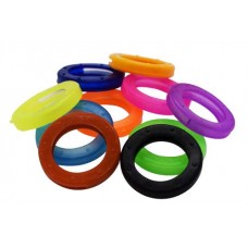 ARILLOS DE PLASTICO PARA LLAVE 24 mm. Colores surtidos (200 pzas) Marca TAI