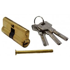 CILINDRO PARA CERRADURA 60 mm. Austral con llave multipunto laton brillante