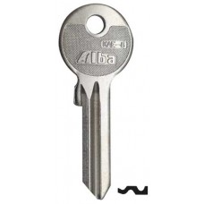 LLAVE RESIDENCIAL Alba KE-8 Niquelada  (10 pzas)