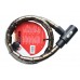 CABLE ANTIRROBO DE ROTULA  SLIDE 120 de 1.2 m. con llave de seguridad