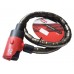 CABLE ANTIRROBO DE ROTULA CON ALARMA WHEELIE 120 de 1.2 m. con llave de seguridad