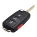 LLAVE VOLKSWAGEN Jetta-Passat Mod. 12-19 con llave de presencia Abatible  4 botones FC. NBGFS93N de 315 Mhz