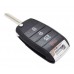CARCASA KIA  con llave Abatible 4 botones para control de alarma 