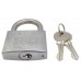 CANDADO arco normal 50 mm. Acero inoxidable Con llave sencilla niquel satin