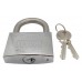 CANDADO arco normal 60 mm. Acero inoxidable Con llave sencilla niquel satin