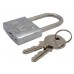 CANDADO arco largo 40 mm. Acero inoxidable Con llave sencilla niquel satin