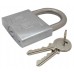 CANDADO arco normal 60 mm. Acero inoxidable Con llave sencilla niquel satin