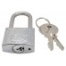 CANDADO arco largo 30 mm. Acero inoxidable Con llave sencilla niquel satin