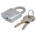 CANDADO arco normal 30 mm. Acero inoxidable Con llave sencilla niquel satin