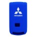 FUNDA DE SILICON PARA CONTROL MITSUBISHI 3 botones color  Azul