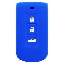 FUNDA DE SILICON PARA CONTROL MITSUBISHI 3 botones color  Azul
