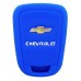 FUNDA DE SILICON PARA CONTROL CHEVROLET Astra 3 botones Color Azul
