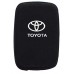 FUNDA DE SILICON PARA CONTROL TOYOTA 4 Botones de presencia con logo  color Negro