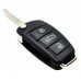 CARCASA AUDI 4 botones con llave abatible para control de alarma 