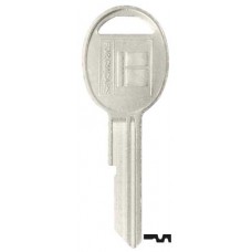 LLAVE CHEVROLET Niquelada GM-10S oval B JMA (5 pzas) (A65)