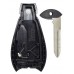 CARCASA DODGE Tipo Fobik B c/ inserto 4 botones para control de alarma