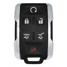 CONTROL DE ALARMA CHEVROLET SILVERADO MOD. 14+ 6 BOTONES FC. M3N-32337100 DE 315 MHZ (marco cromado)