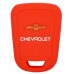 FUNDA DE SILICON PARA CONTROL CHEVROLET Astra 3 botones Color Rojo
