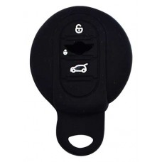 FUNDA DE SILICON PARA CONTROL MINI COOPER DE PRESENCIA 3 BOTONES COLOR NEGRO