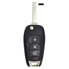 LLAVE CHEVROLET Soni-Trax-Spark 19-22 de 4 botones con llave abatible FC. LXP-T003 con chip TP12 de 315 MHZ (con cajuela)