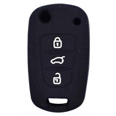 FUNDA DE SILICON PARA CONTROL HYUNDAI Accent de 3 botones Color Negro