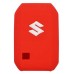 FUNDA DE SILICON PARA CONTROL Suzuki 2 botones de presencia color Rojo