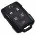 CONTROL DE ALARMA CHEVROLET SILVERADO MOD. 14+ 6 BOTONES FC. M3N-32337100 DE 315 MHZ (marco negro)