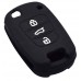 FUNDA DE SILICON PARA CONTROL HYUNDAI Accent de 3 botones Color Negro
