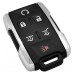 CONTROL DE ALARMA CHEVROLET SILVERADO MOD. 14+ 6 BOTONES FC. M3N-32337100 DE 315 MHZ (marco cromado)